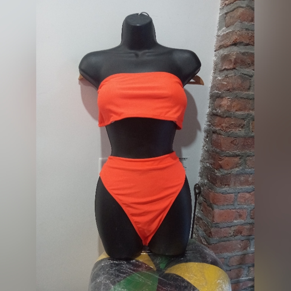 Bathing Suit 2 Piece Padding for Breast Protection Strip in Bottom 🤩👙❤️‍🔥
